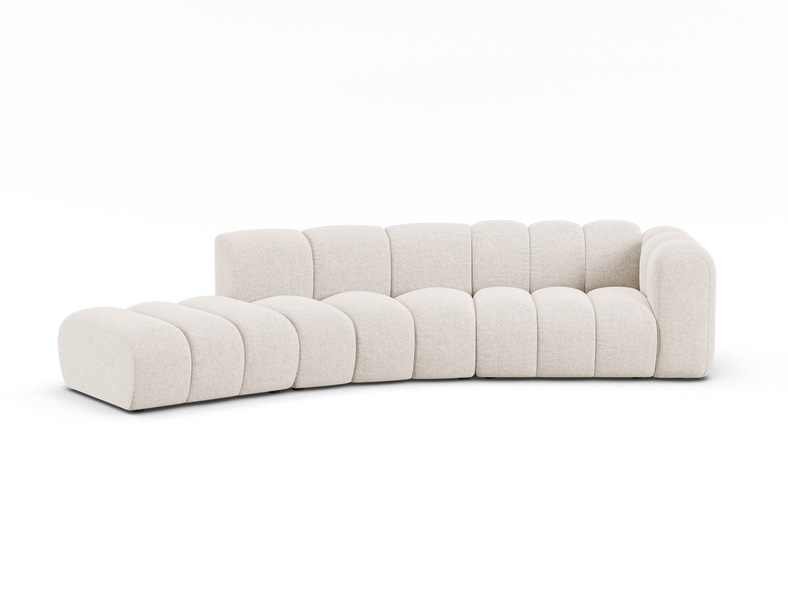 Lupine Modular Sofa rechts 5 Sitzer in Light Beige präsentiert im Onlineshop von KAQTU Design AG. 5er Sofa ist von Micadoni