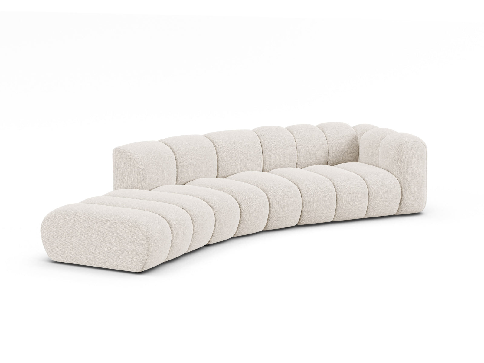 Lupine Modular Sofa rechts 5 Sitzer in Light Beige-Eden präsentiert im Onlineshop von KAQTU Design AG. 5er Sofa ist von Micadoni