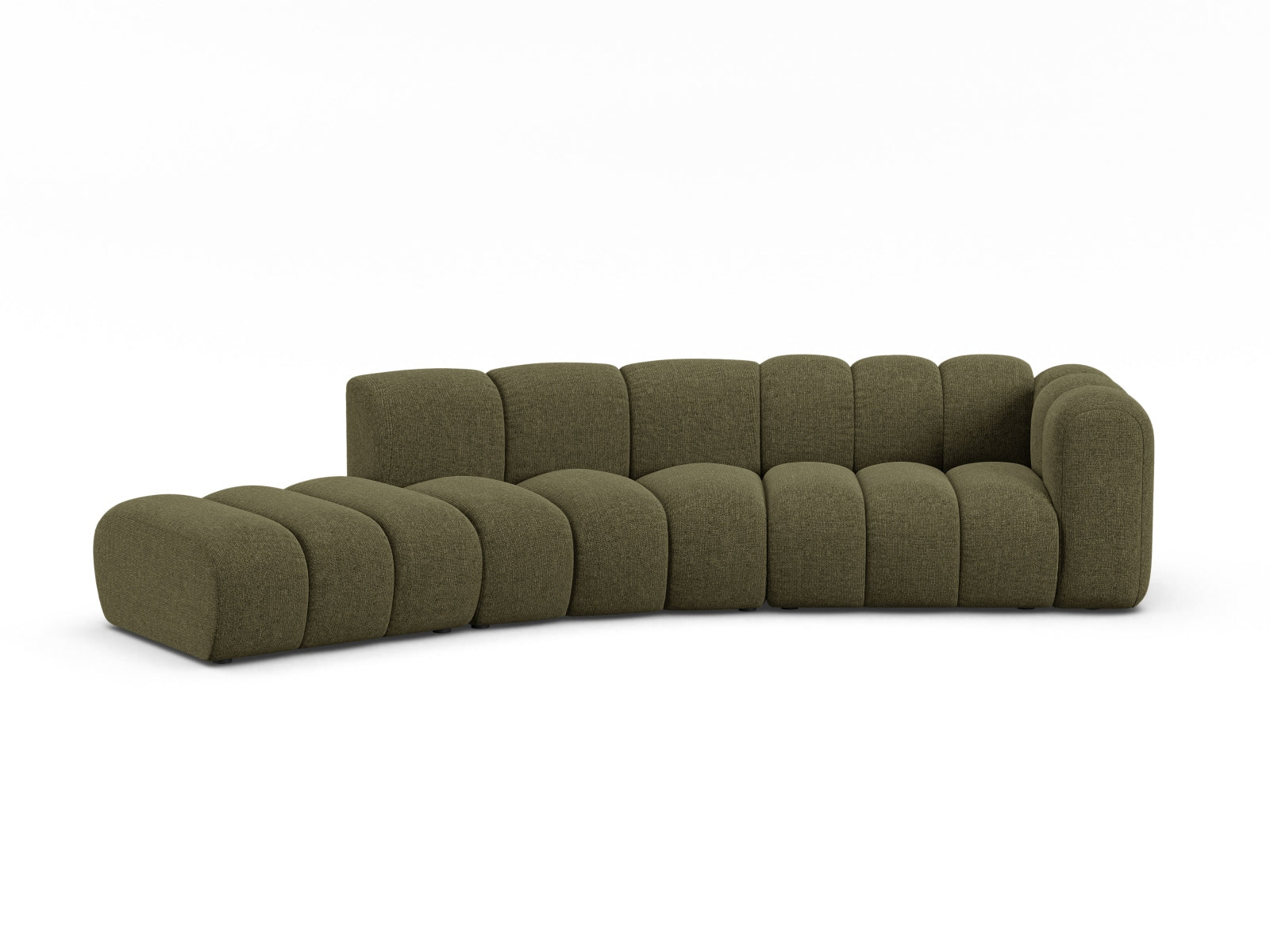 Lupine Modular Sofa rechts 5 Sitzer in Green präsentiert im Onlineshop von KAQTU Design AG. 5er Sofa ist von Micadoni