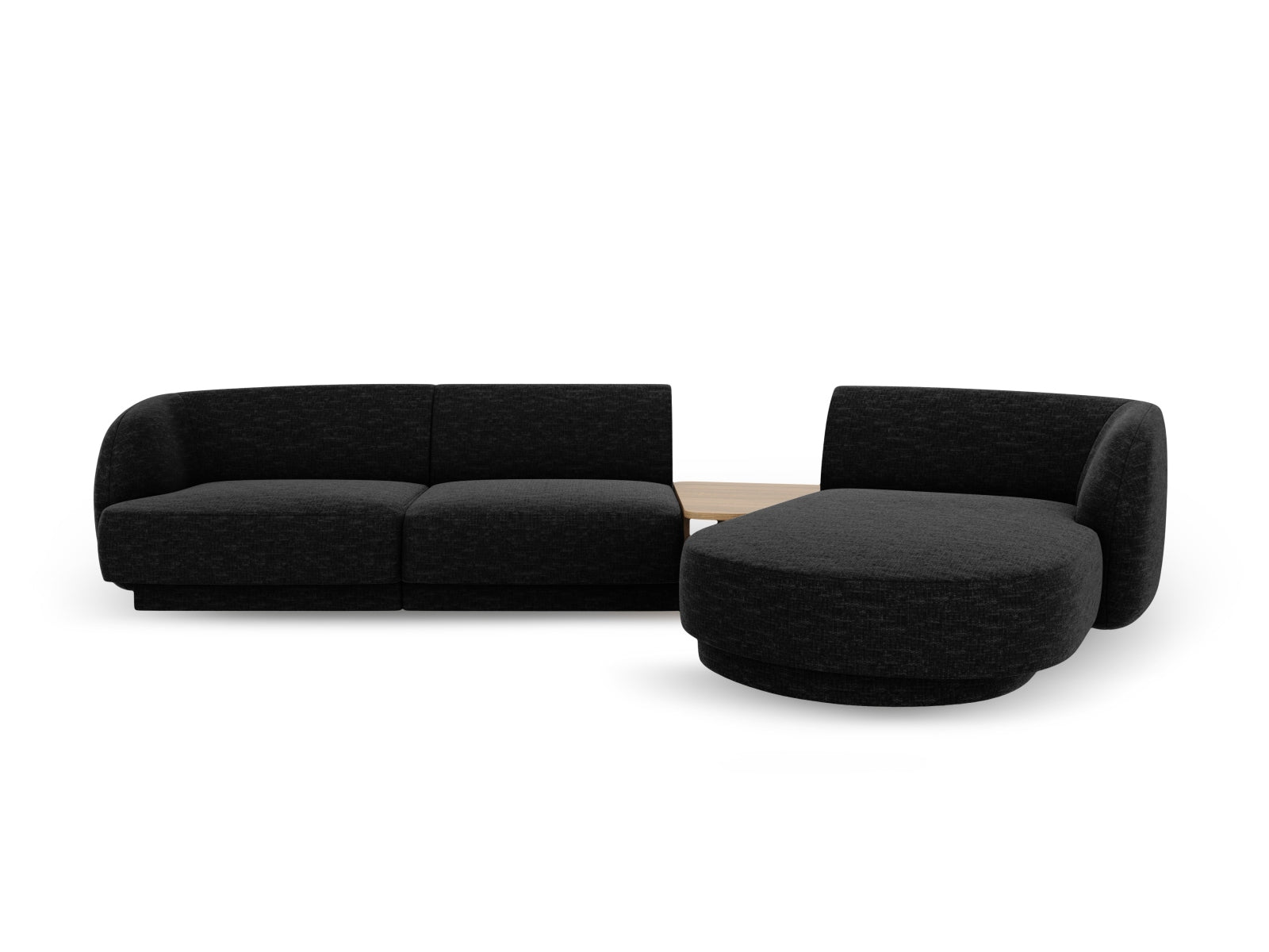 Miley Modulares Sofa rechts 3 Sitzer in Anthracite-Eden präsentiert im Onlineshop von KAQTU Design AG. L-Sofa rechts ist von Micadoni