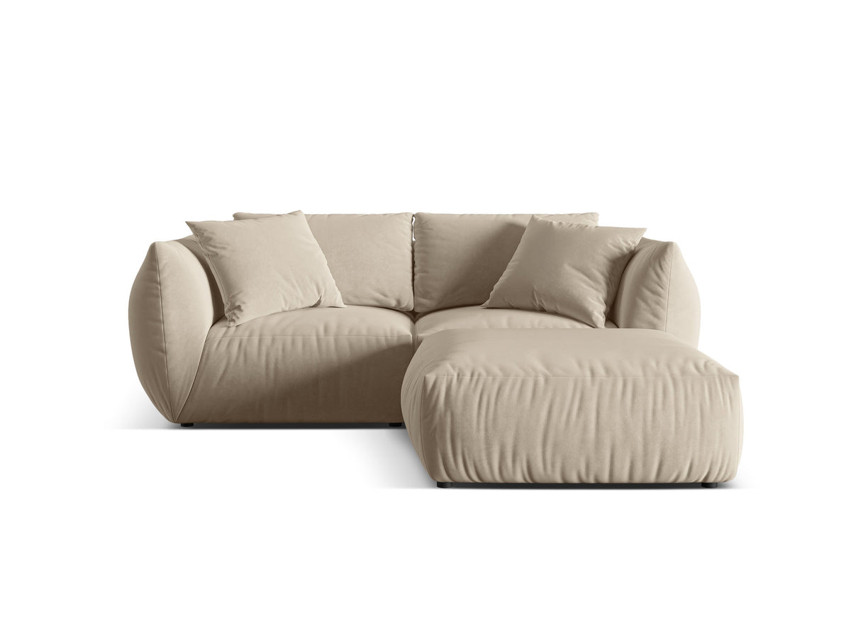 Chris Modular Ecksofa 4 Sitzer in Ecru-Casino präsentiert im Onlineshop von KAQTU Design AG. L-Sofa links ist von Micadoni