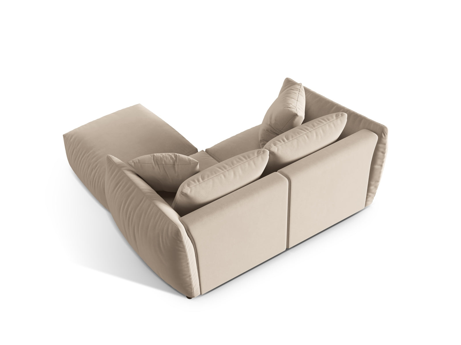 Modernes Chris Modular Ecksofa in Ecru-Casino, linksseitig, perfekt für gemütliche Abende und geschmackvolle Wohnräume.