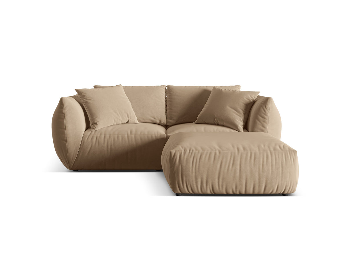Chris Modular Ecksofa 4 Sitzer in Sand-Casino präsentiert im Onlineshop von KAQTU Design AG. L-Sofa links ist von Micadoni