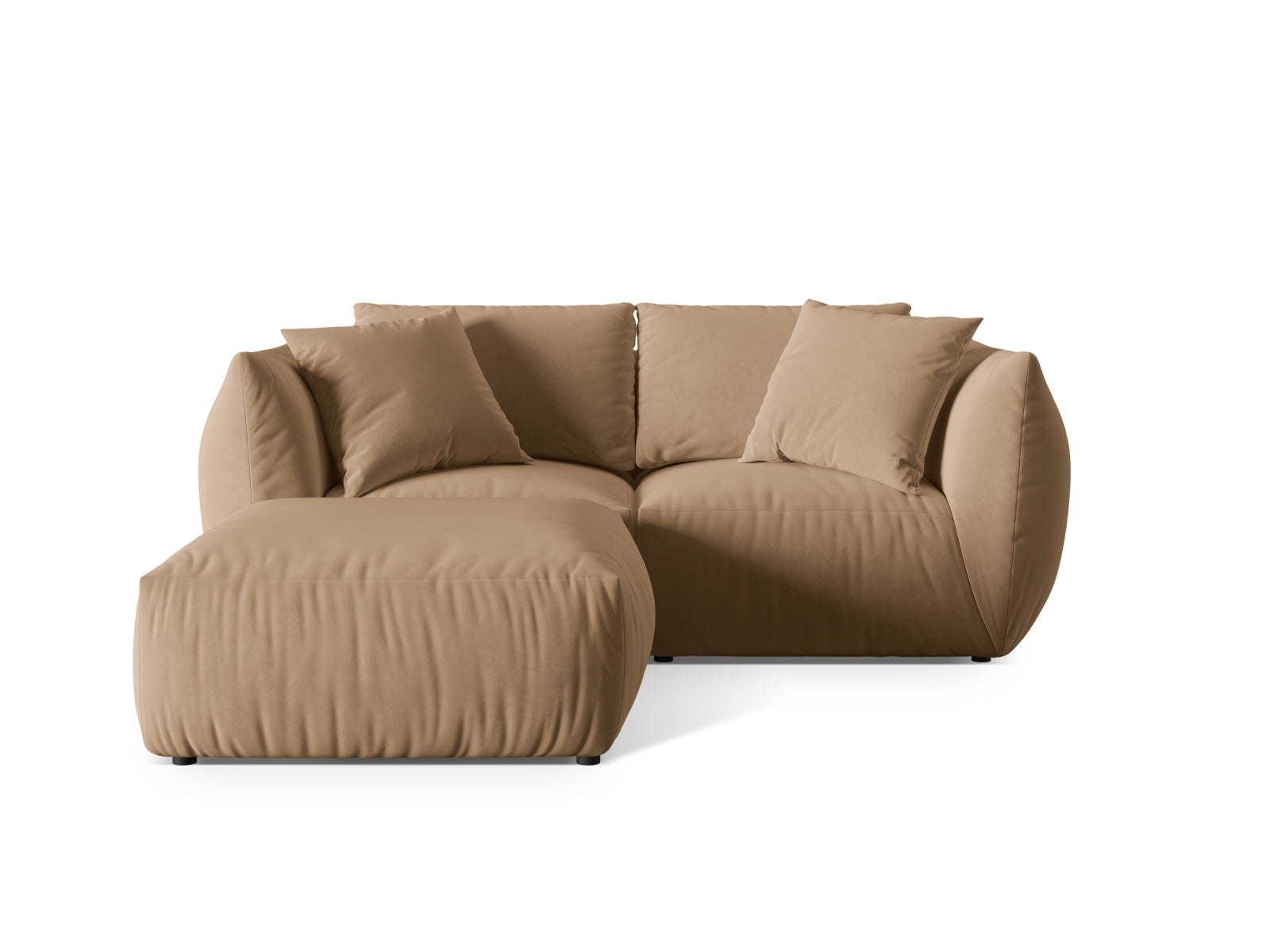 Chris Modular Ecksofa 4 Sitzer in Sand-Casino präsentiert im Onlineshop von KAQTU Design AG. L-Sofa links ist von Micadoni