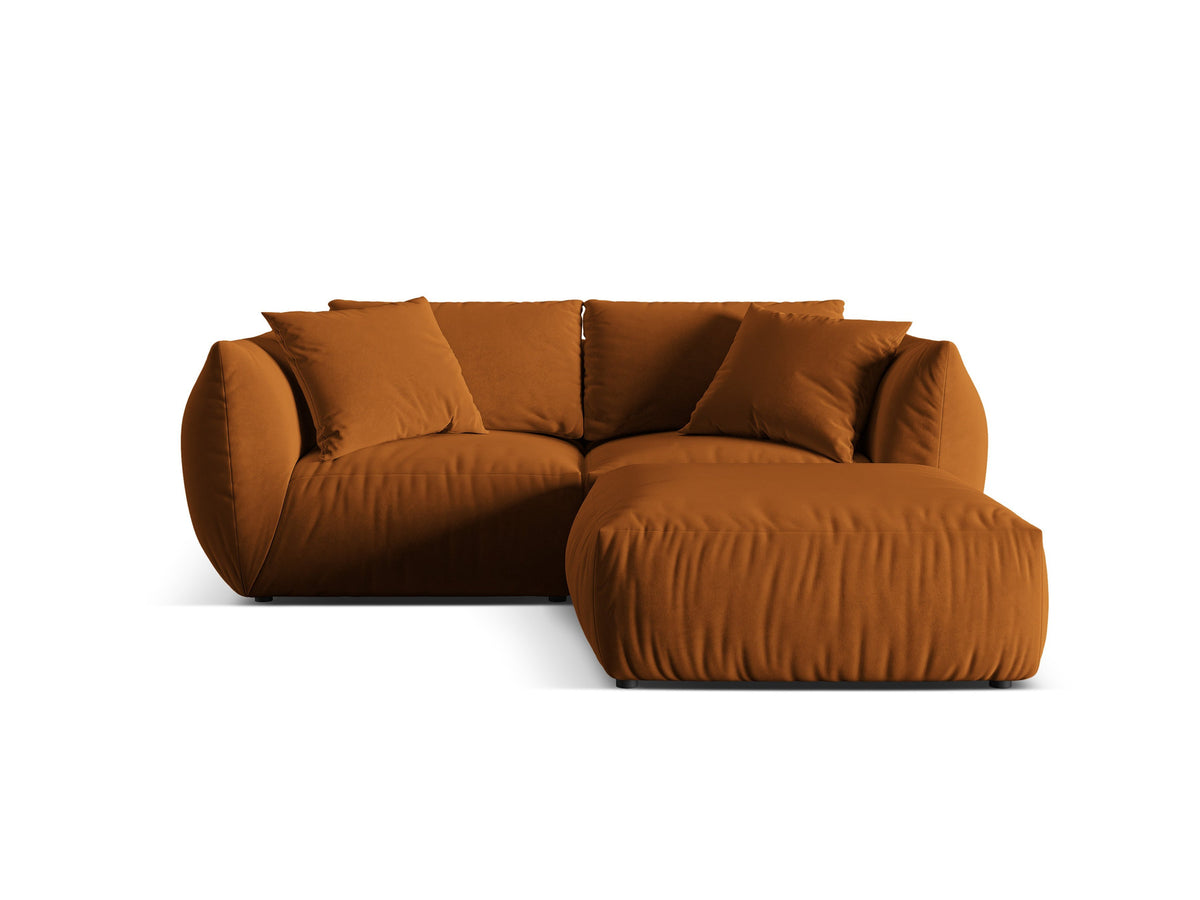 Chris Modular Ecksofa 4 Sitzer in Terracotta-Casino präsentiert im Onlineshop von KAQTU Design AG. L-Sofa links ist von Micadoni