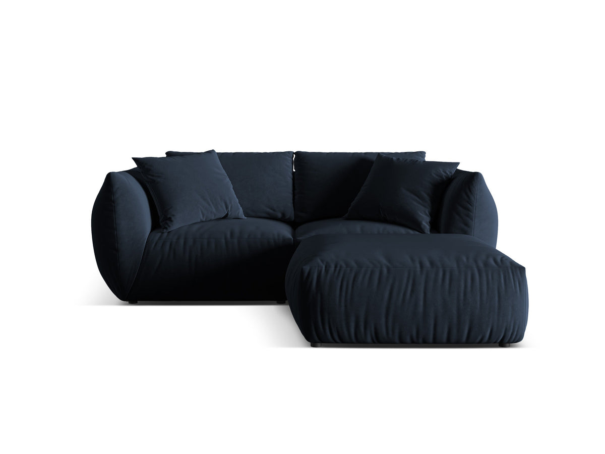 Chris Modular Ecksofa 4 Sitzer in Royal Blue-Casino präsentiert im Onlineshop von KAQTU Design AG. L-Sofa links ist von Micadoni