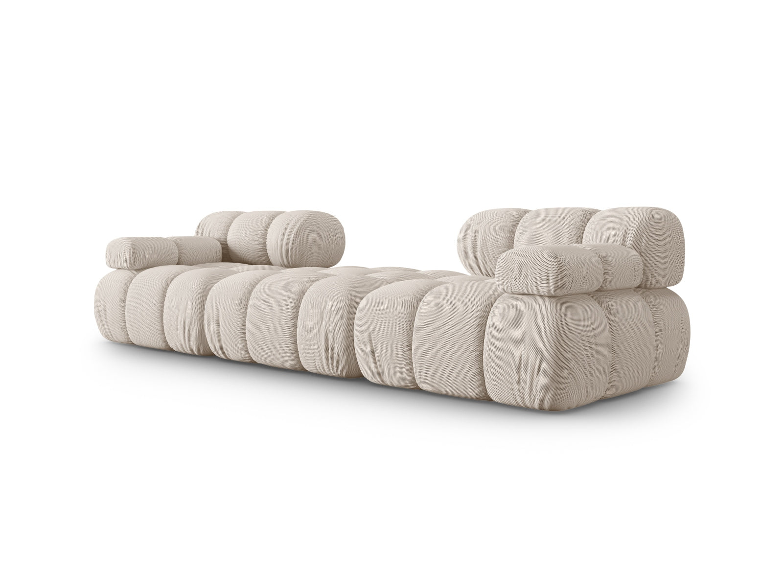 Modulares Bellis 3-Sitzer Sofa in sanftem Beige, perfekt für moderne Wohnkonzepte, bietet Komfort und stilvolle Akzente von Micadoni.