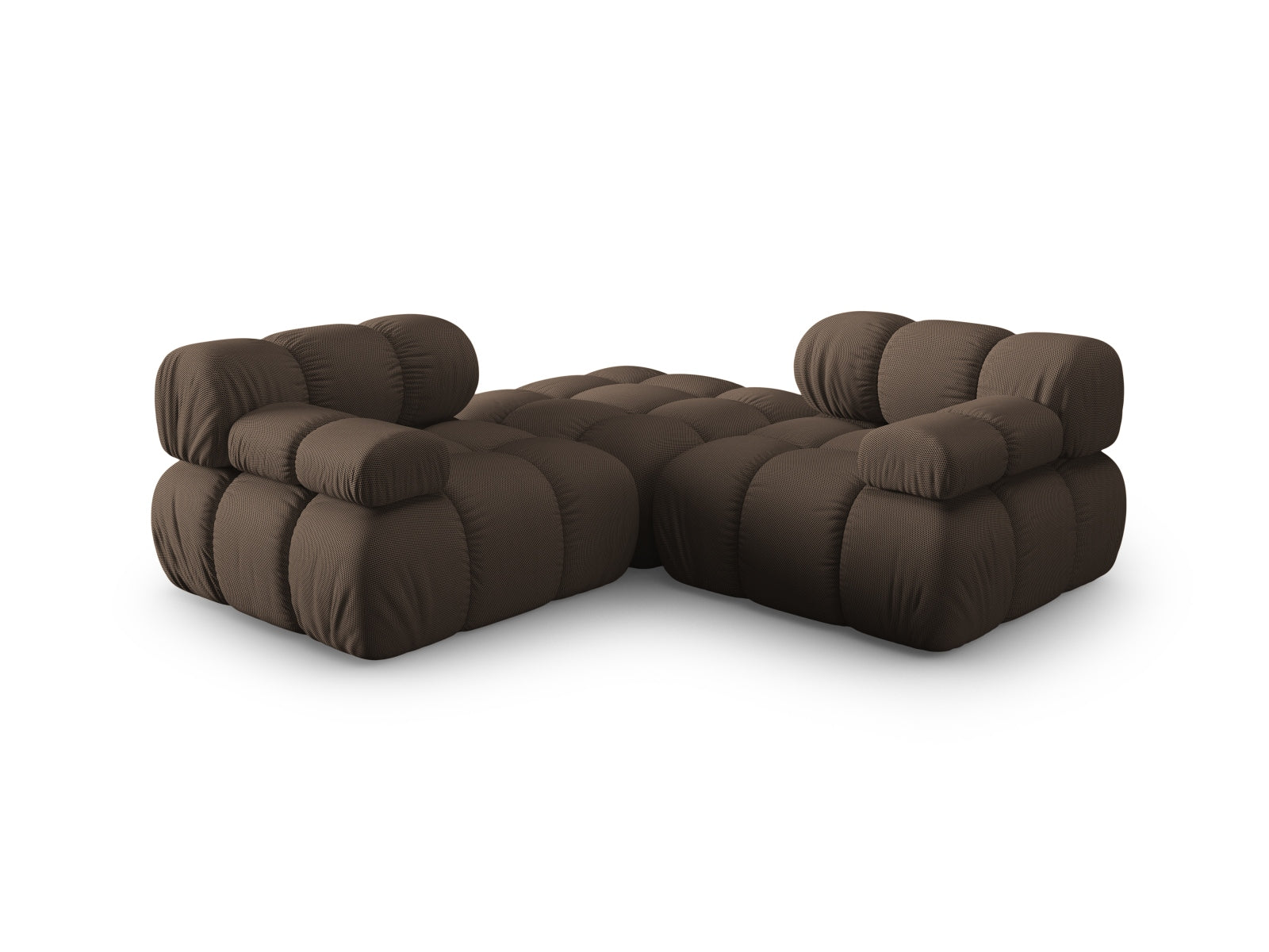 Elegantes Bellis 3-Sitzer Sofa in warmem Braun, perfekt für vielseitige Wohnkonzepte und entspannte Stunden im Wohnzimmer.