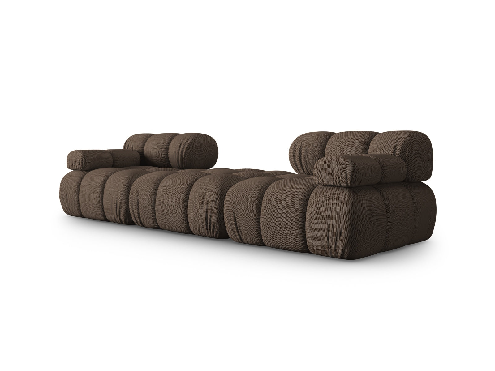 Stylisches Bellis 3-Sitzer Sofa in einem warmen Braunton, ideal für moderne Wohnräume und gemütliche Abende mit Freunden und Familie.