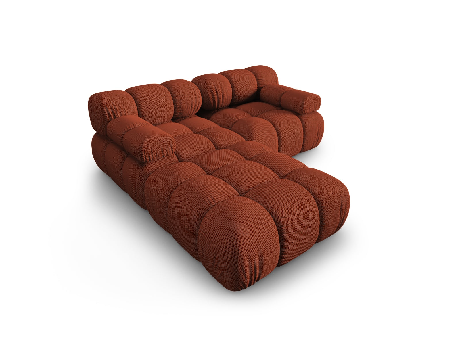 Modulares 3-Sitzer Sofa Bellis in Brick-Sonic, 188 cm, linksseitig, bietet modernen Komfort und stilvolle Akzente für Ihr Zuhause.