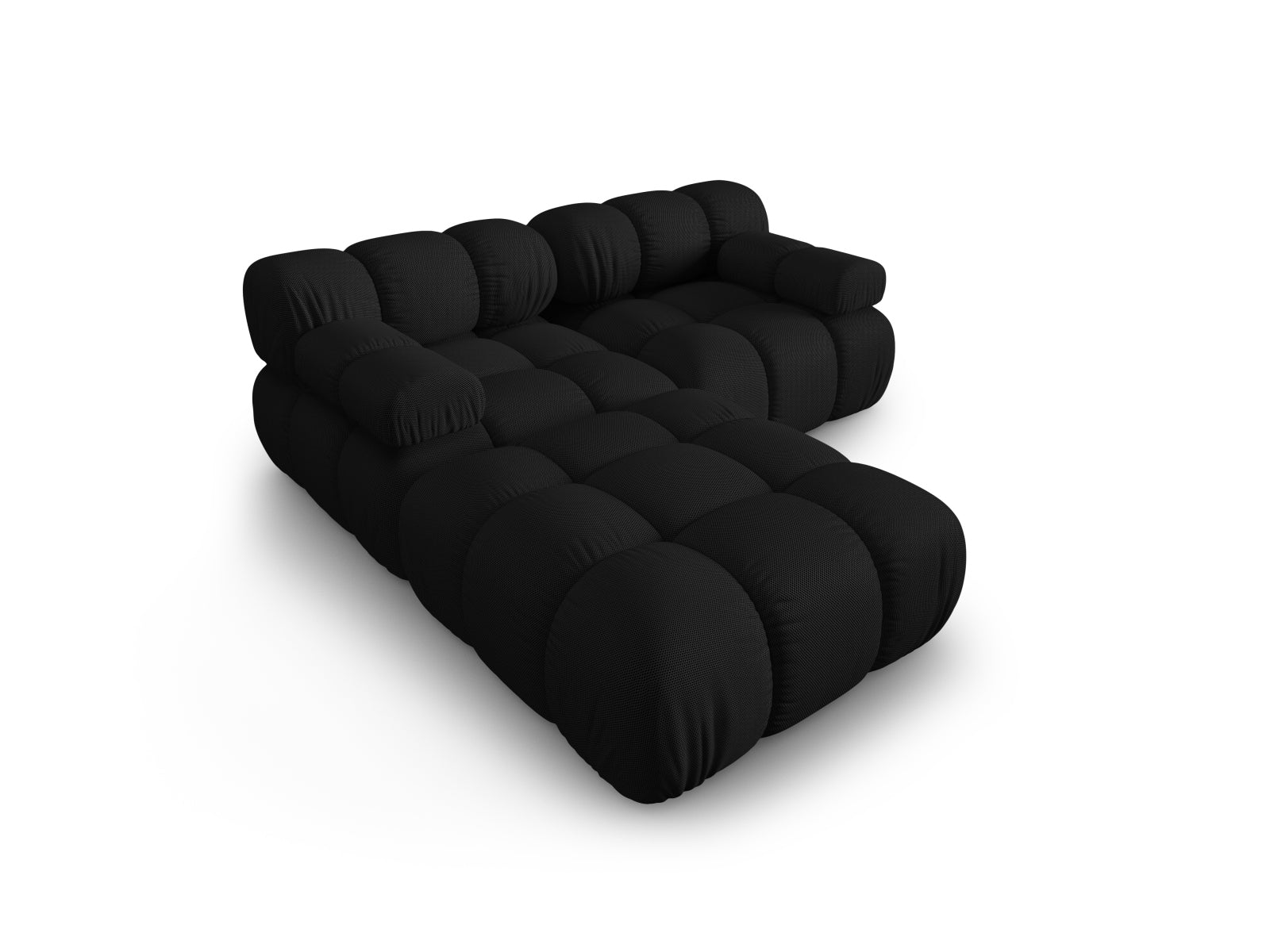 Modernes Bellis 3-Sitzer Sofa in Schwarz, vielseitig und anpassbar, perfekt für elegante Wohnkonzepte von Micadoni.