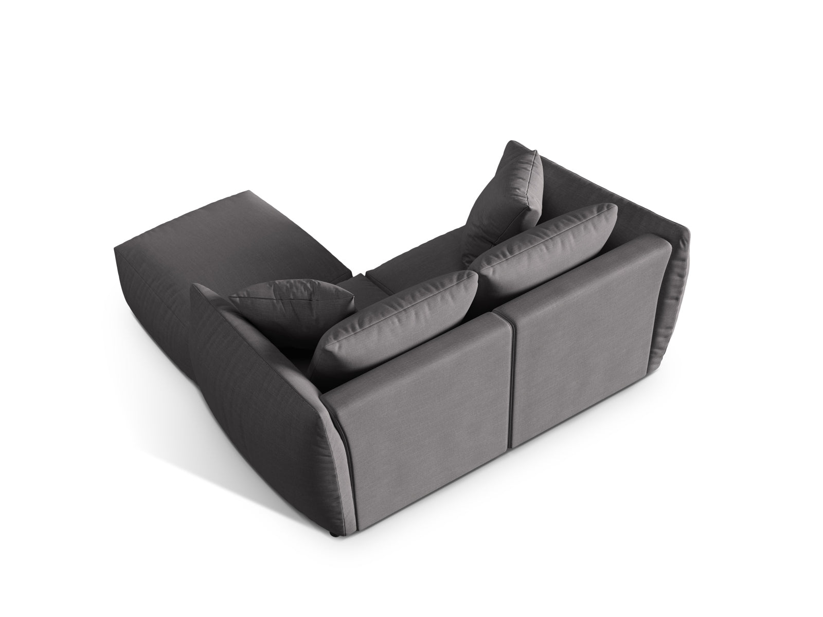 Elegantes Chris Modular Ecksofa in sanften Erdtönen, ideal für stilvolle Wohnzimmer. L-Sofa links von Micadoni bietet Komfort und modernes Design.