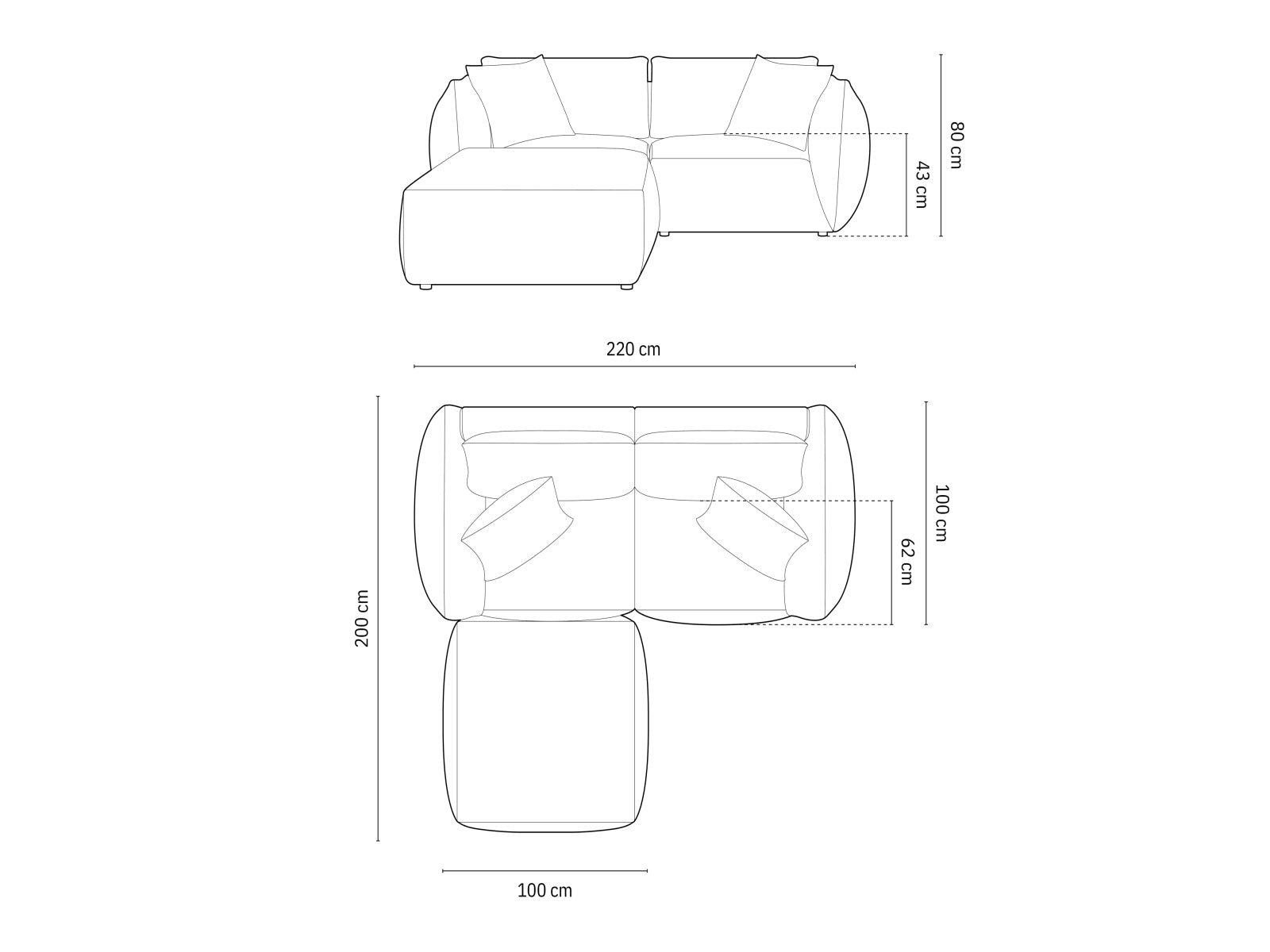 Erleben Sie das Chris Modular Ecksofa 4 Sitzer von Micadoni – elegantes Design, hervorragender Komfort und flexible Gestaltungsmöglichkeiten für Ihr Wohnzimmer.
