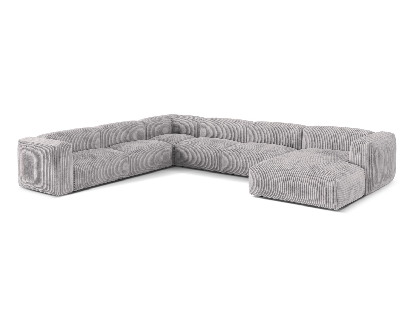 Elegantes 6-Sitzer Ecksofa Martina in linker Ausführung, ideal für gemütliche Abende und modernes Wohndesign.