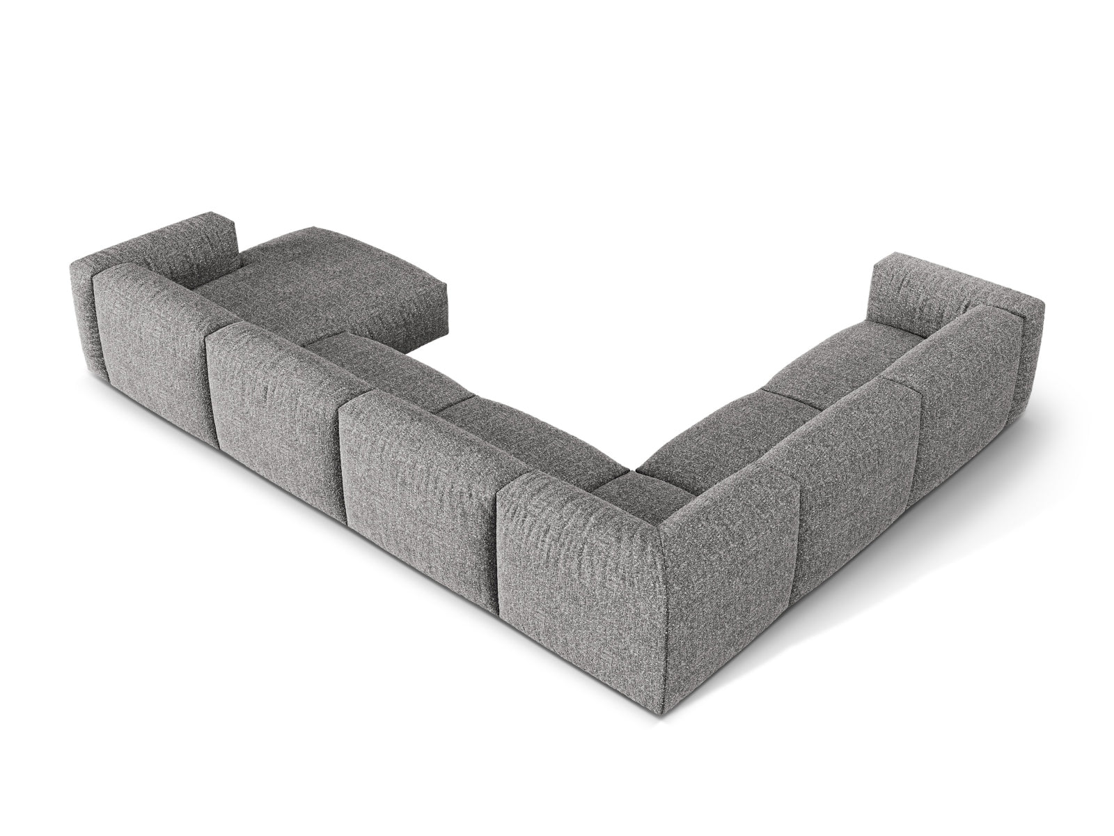 Elegantes 6-Sitzer Ecksofa Martina in linker Variante, perfekt für gesellige Runden und modernes Wohndesign.