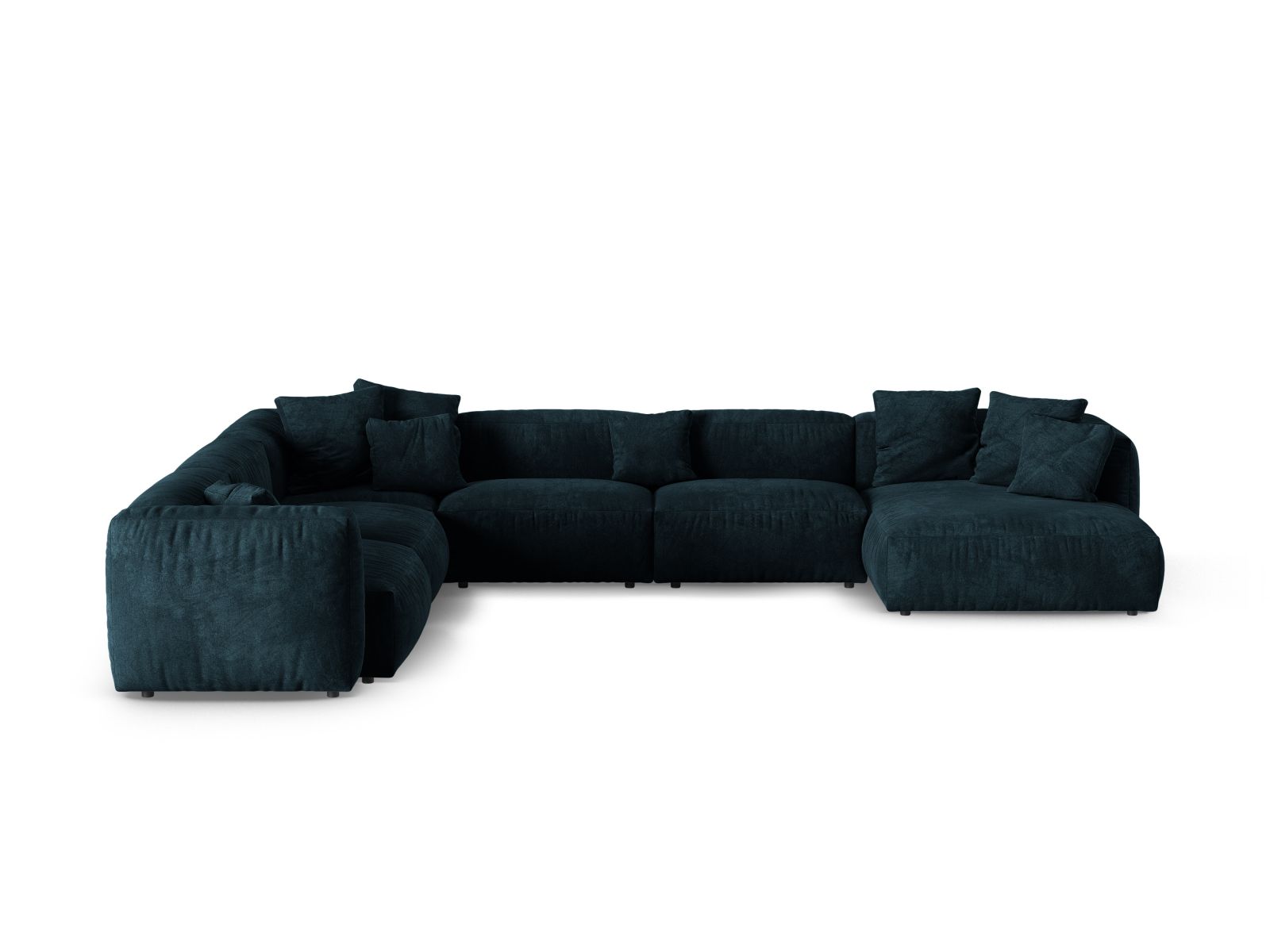 6-Sitzer Modular Ecksofa links XL Martina in Deep Petrol-Vogue präsentiert im Onlineshop von KAQTU Design AG. Ecksofa links ist von Micadoni