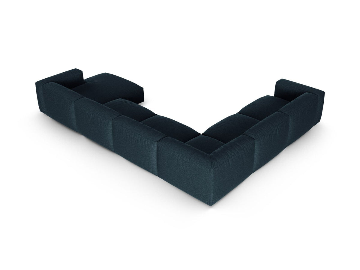 6-Sitzer Ecksofa links modular XL Martina in Blue Jeans-Boston präsentiert im Onlineshop von KAQTU Design AG. Ecksofa links ist von Micadoni