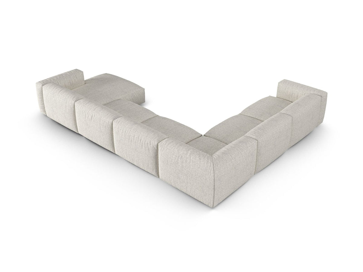 6-Sitzer Modular Ecksofa links XL Martina in Grey Beige Melange-Monet präsentiert im Onlineshop von KAQTU Design AG. Ecksofa links ist von Micadoni