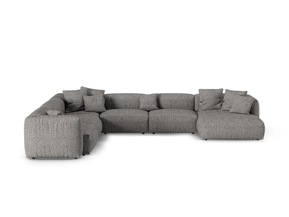 6-Sitzer Modular Ecksofa links XL Martina in Graphite-Monet präsentiert im Onlineshop von KAQTU Design AG. Ecksofa links ist von Micadoni