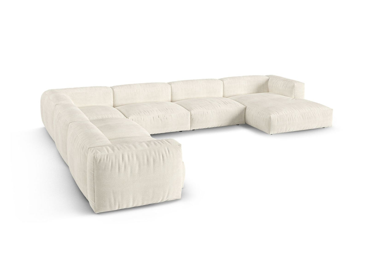 6-Sitzer Modular Ecksofa links XL Martina in Ivory-Monet präsentiert im Onlineshop von KAQTU Design AG. Ecksofa links ist von Micadoni
