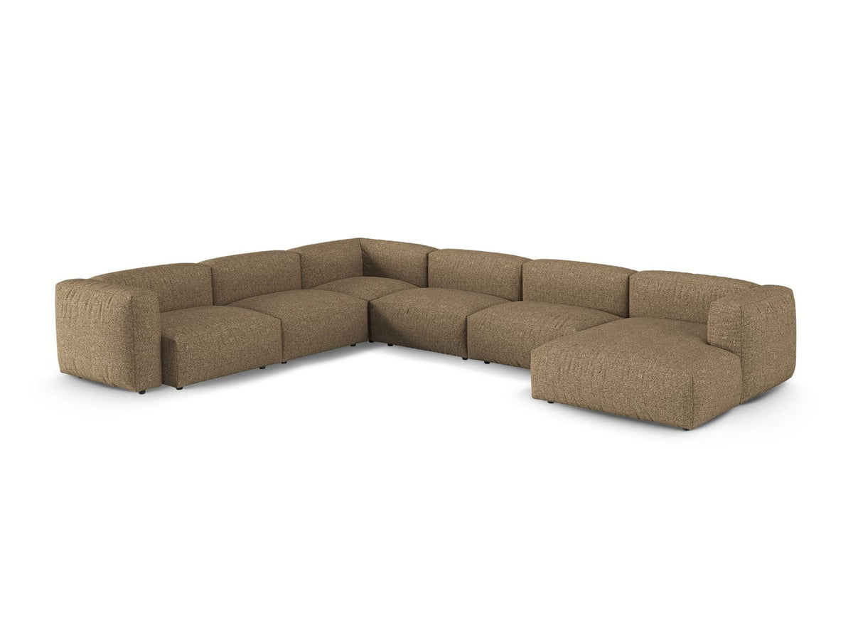 6-Sitzer Modular Ecksofa links XL Martina in Cappuccino-Monet präsentiert im Onlineshop von KAQTU Design AG. Ecksofa links ist von Micadoni