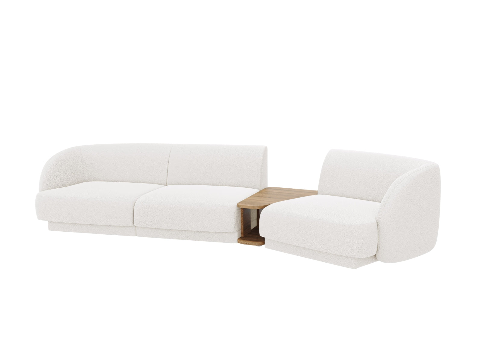 Stylisches Miley 3-Sitzer Sofa in rechter Variante, perfekt für zeitgemäße Interiors, vereint Funktionalität und Komfort in einem modischen Design.