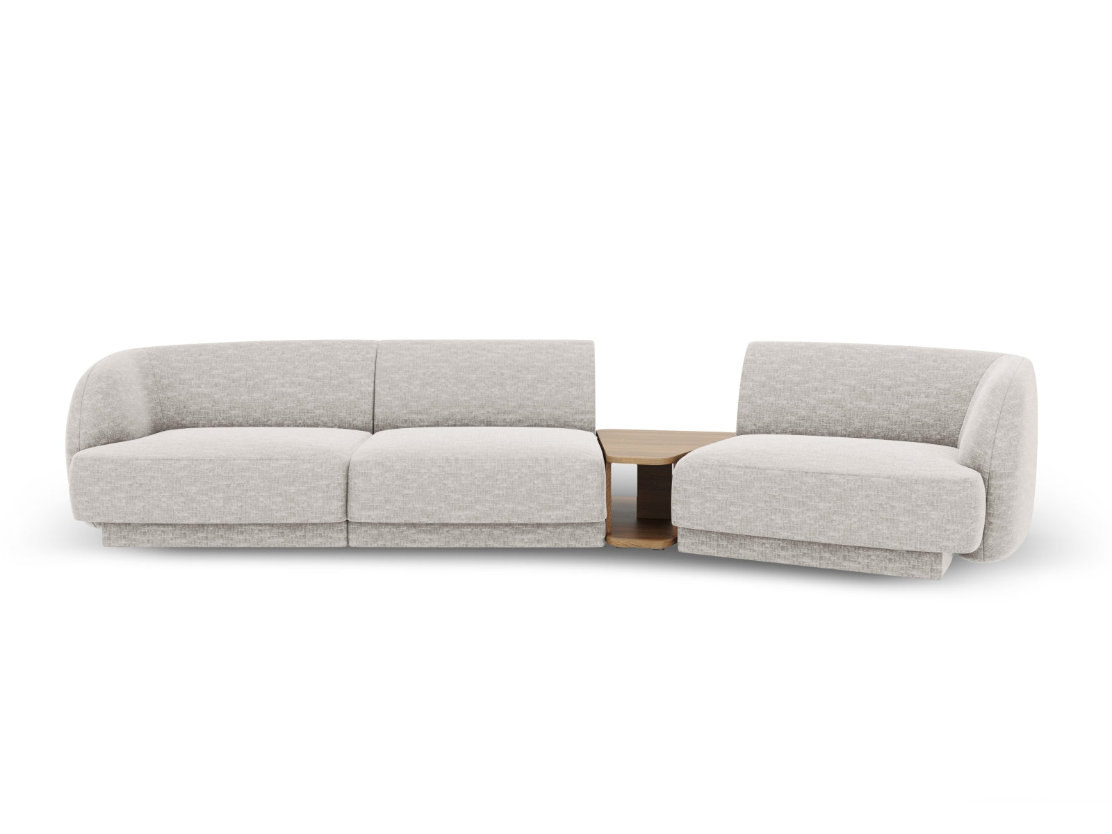 Stylisches Miley 3-Sitzer Sofa in edlem Grau, rechtsseitig, ideal für entspannte Stunden und modernes Wohndesign von Micadoni.