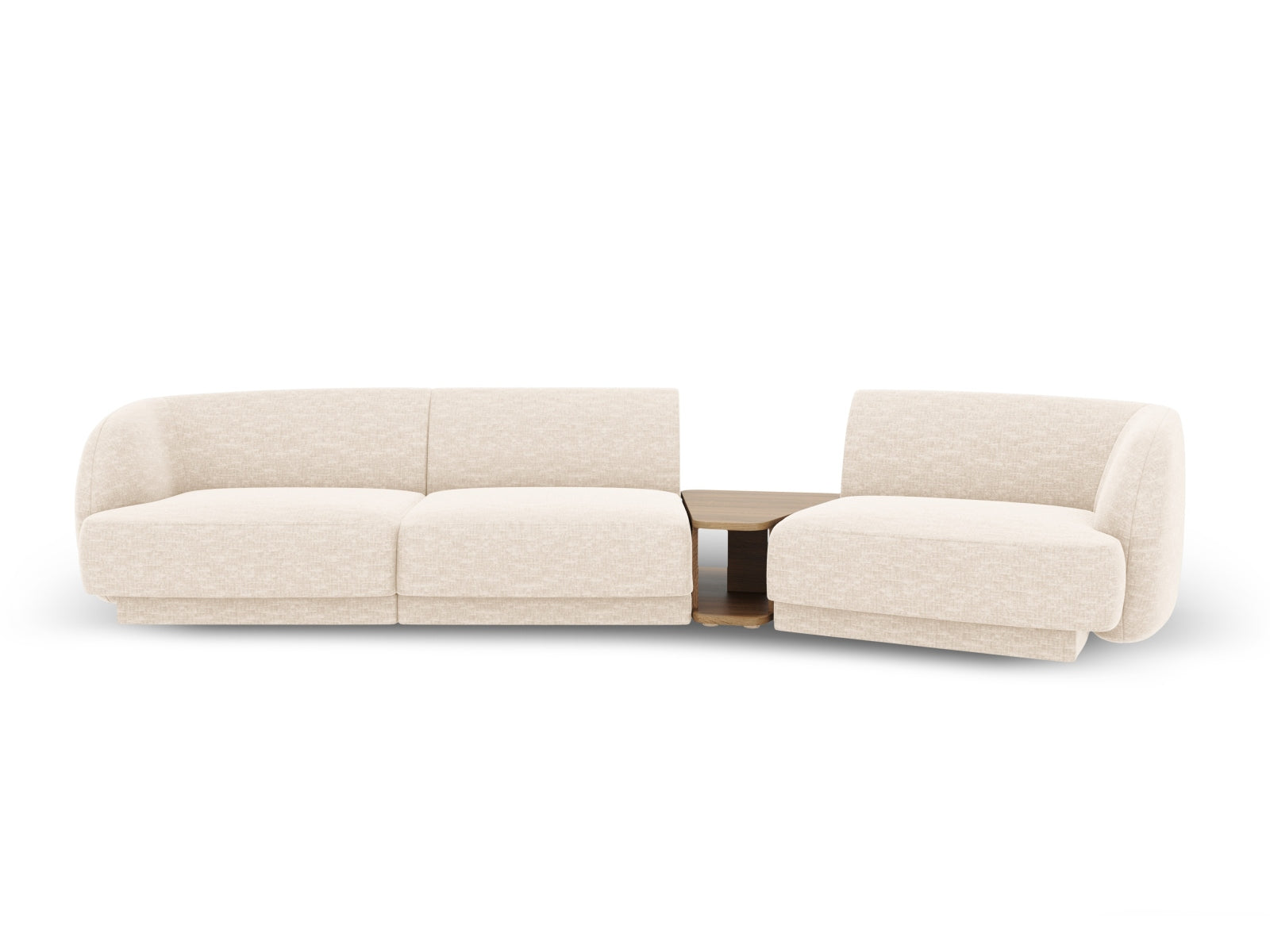 Elegantes Miley 3-Sitzer Sofa in Ivory-Eden, rechtsseitig, ideal für stilvolle Wohnräume und entspannte Stunden. Hochwertige Verarbeitung von Micadoni.
