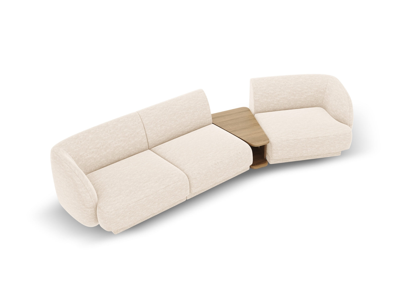 Elegantes Miley 3-Sitzer Sofa in Ivory-Eden, rechtsseitig, ideal für stilvolle Wohnräume und entspannte Stunden. Hochwertige Verarbeitung von Micadoni.