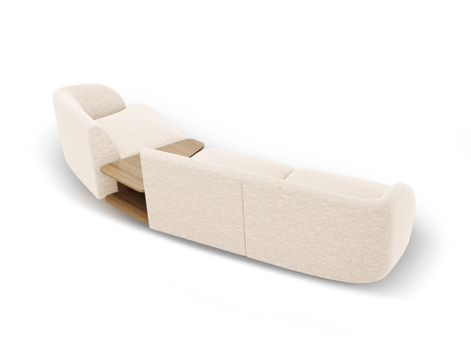 Elegantes Miley 3-Sitzer Sofa in Ivory-Eden, rechtsseitig, ideal für stilvolle Wohnräume und entspannte Stunden. Hochwertige Verarbeitung von Micadoni.