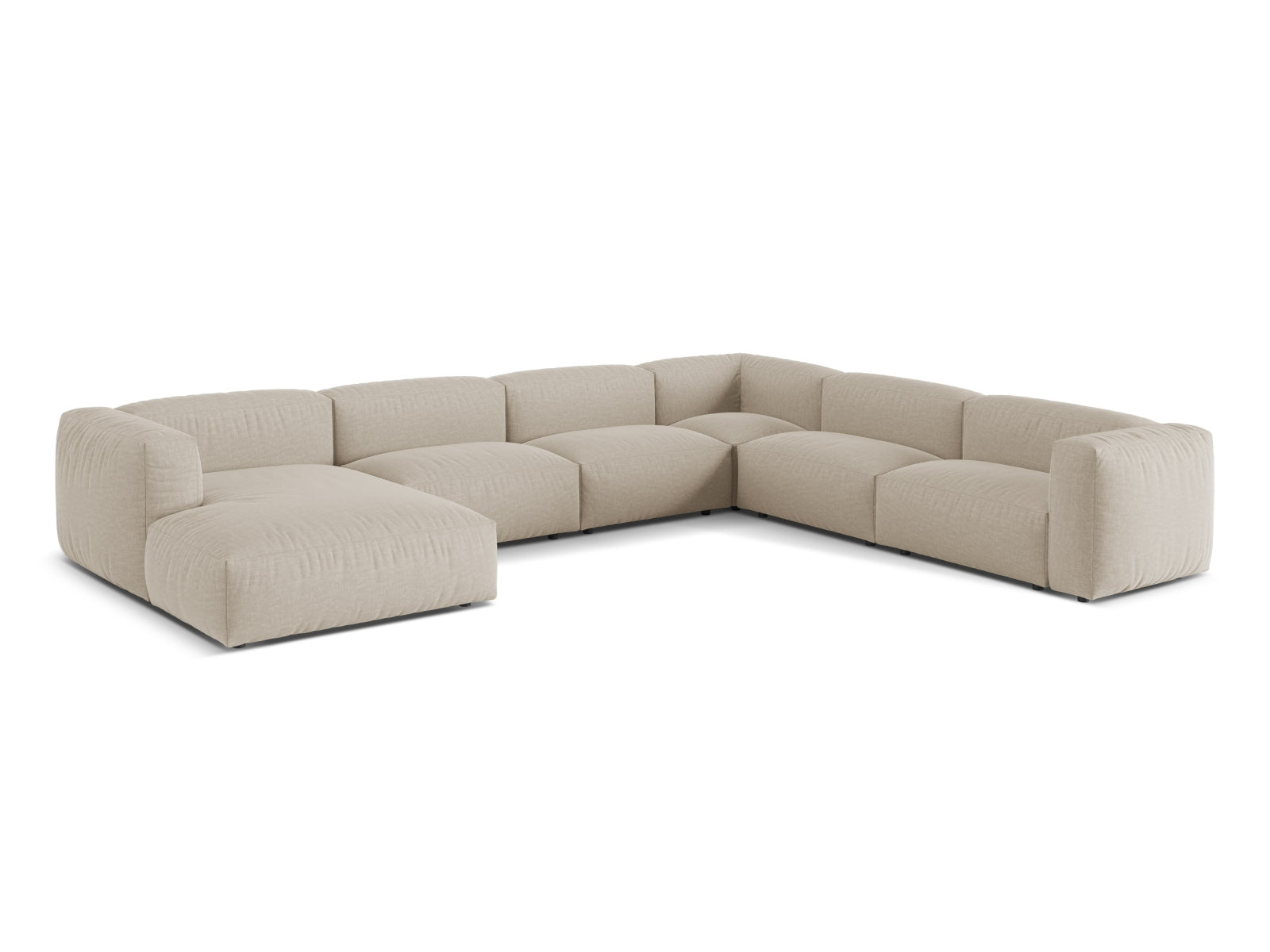 Elegantes 6-Sitzer Ecksofa Martina von Micadoni, perfekt für stilvolle Wohnräume und entspannte Stunden mit Freunden und Familie.