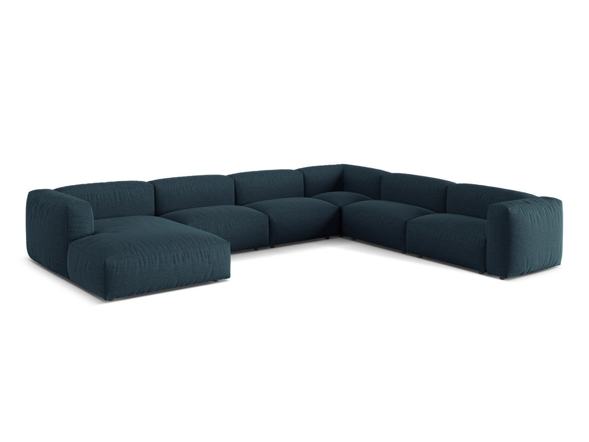 6-Sitzer Ecksofa rechts Martina in Blue Jeans-Boston präsentiert im Onlineshop von KAQTU Design AG. Ecksofa rechts ist von Micadoni