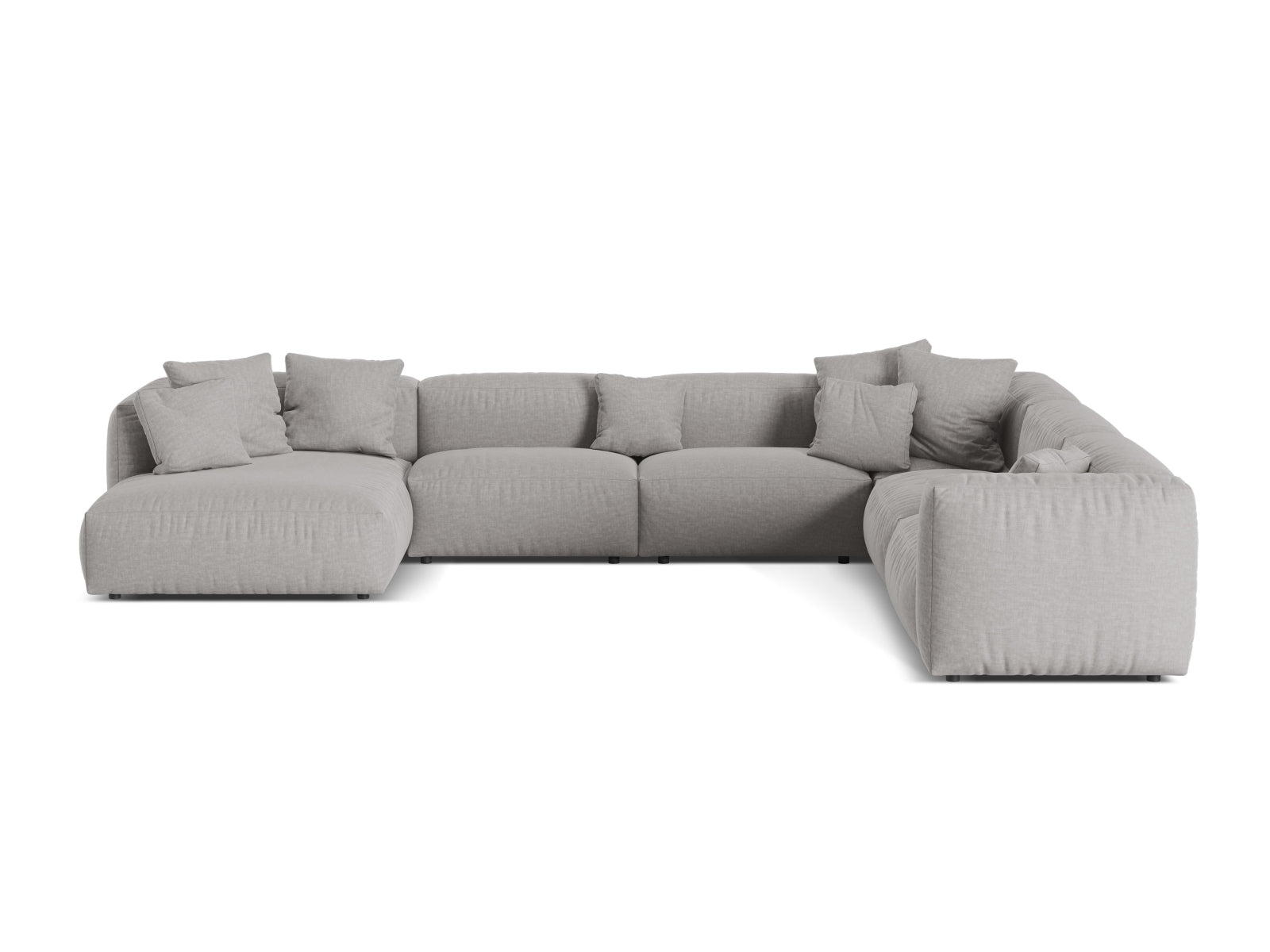 Elegantes 6-Sitzer Ecksofa Martina von Micadoni, perfekt für gesellige Runden und modernes Wohndesign.