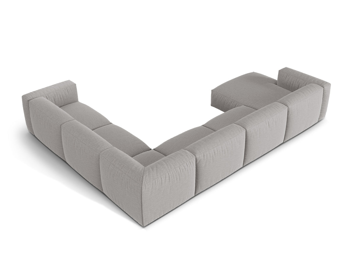 6-Sitzer Ecksofa rechts Martina in Light Grey-Boston präsentiert im Onlineshop von KAQTU Design AG. Ecksofa rechts ist von Micadoni
