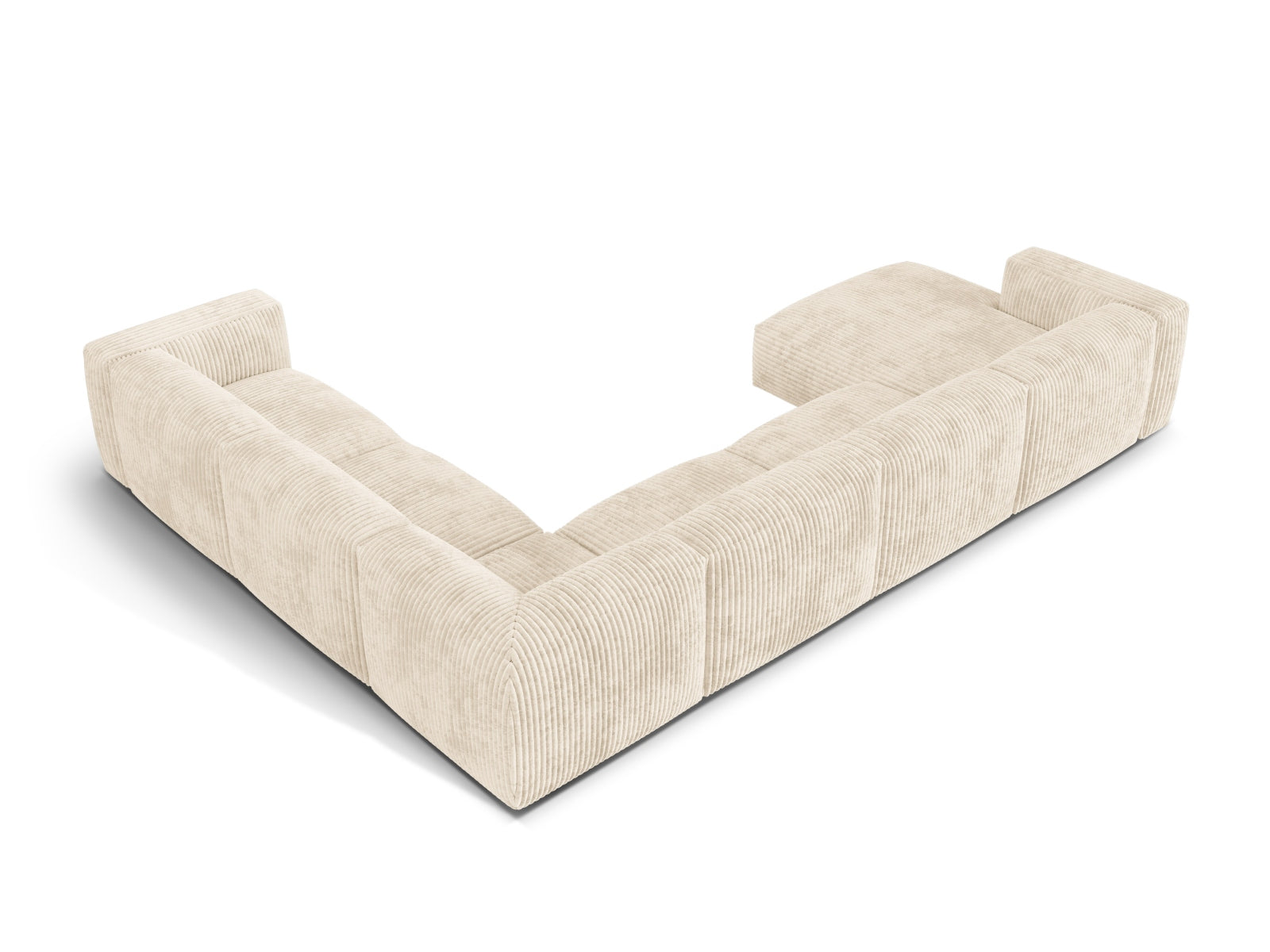 Modernes 6-Sitzer Ecksofa Martina von Micadoni, ideal für gesellige Abende und gemütliche Stunden in Ihrem Wohnzimmer.