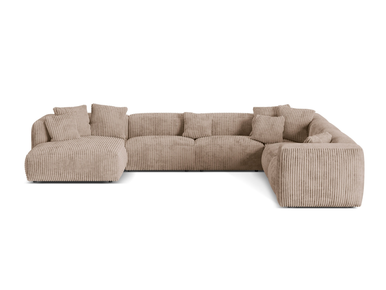 Modernes 6-Sitzer Ecksofa Martina von Micadoni, ideal für gemütliche Abende und stilvolle Einrichtung in jedem Wohnzimmer.