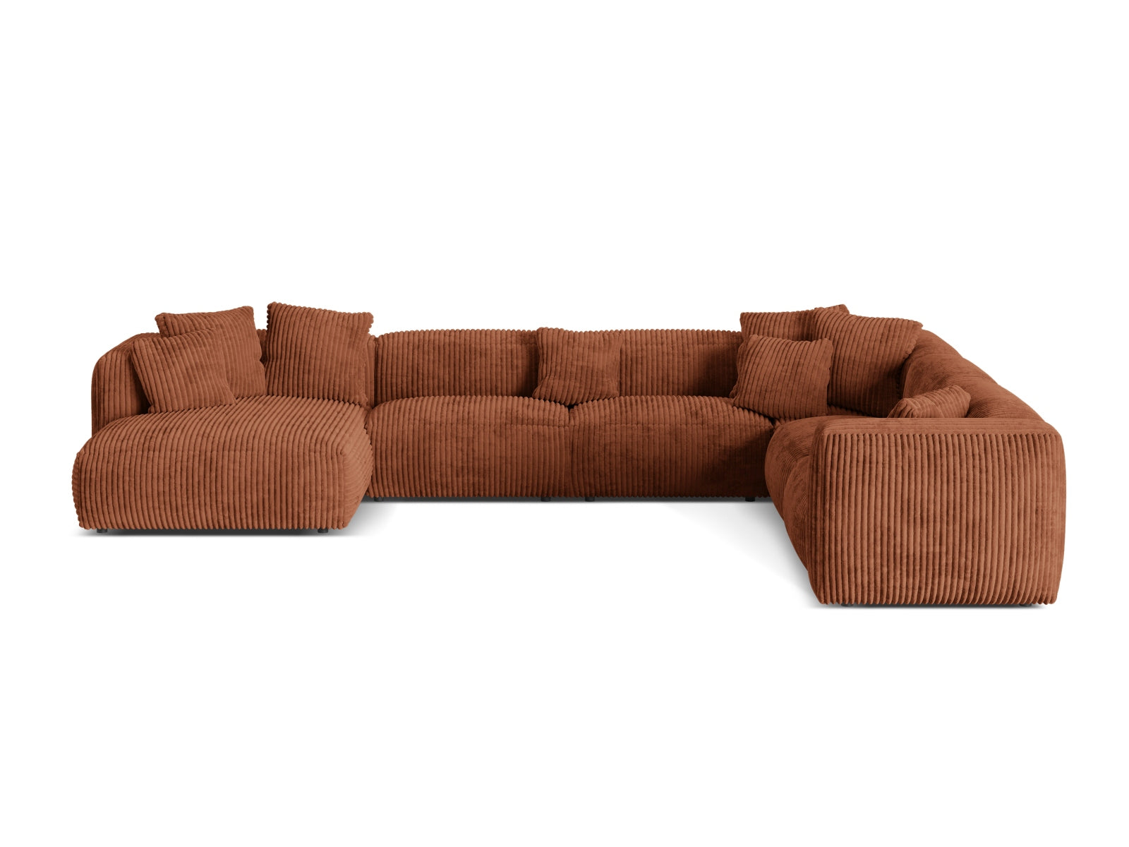 Elegantes 6-Sitzer Ecksofa Martina von Micadoni, perfekt für stilvolle Wohnzimmer und gesellige Zusammenkünfte.
