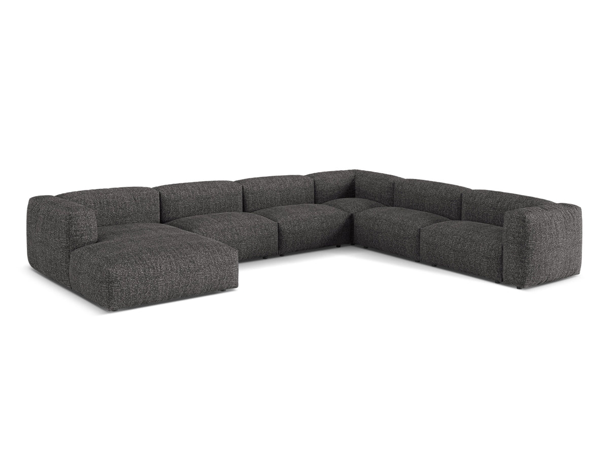6-Sitzer Modular Ecksofa rechts Martina in Anthracite-Monet präsentiert im Onlineshop von KAQTU Design AG. Ecksofa rechts ist von Micadoni