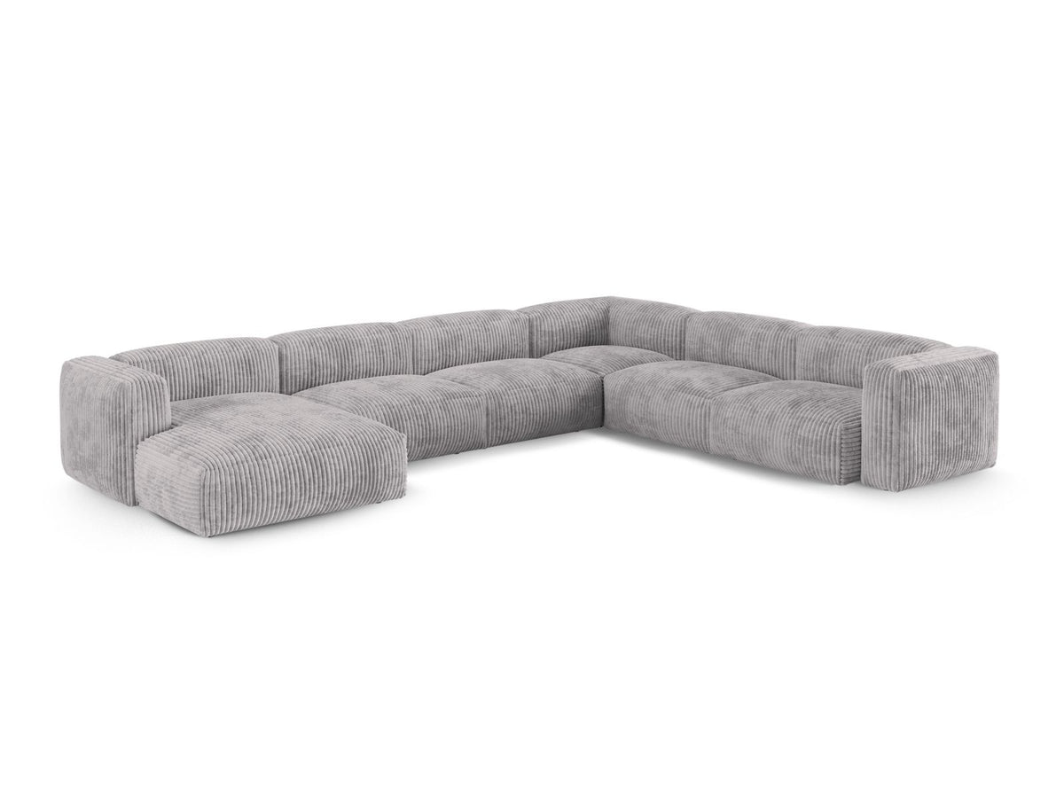 6-Sitzer Ecksofa rechts XL Martina in Light Grey-Tilia präsentiert im Onlineshop von KAQTU Design AG. Ecksofa rechts ist von Micadoni