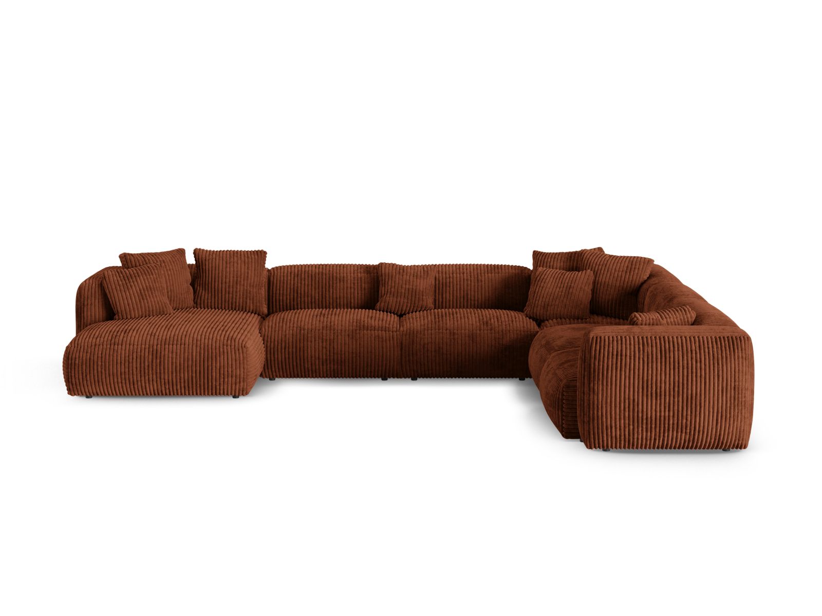 6-Sitzer Ecksofa rechts XL Martina in Brick-Tilia präsentiert im Onlineshop von KAQTU Design AG. Ecksofa rechts ist von Micadoni