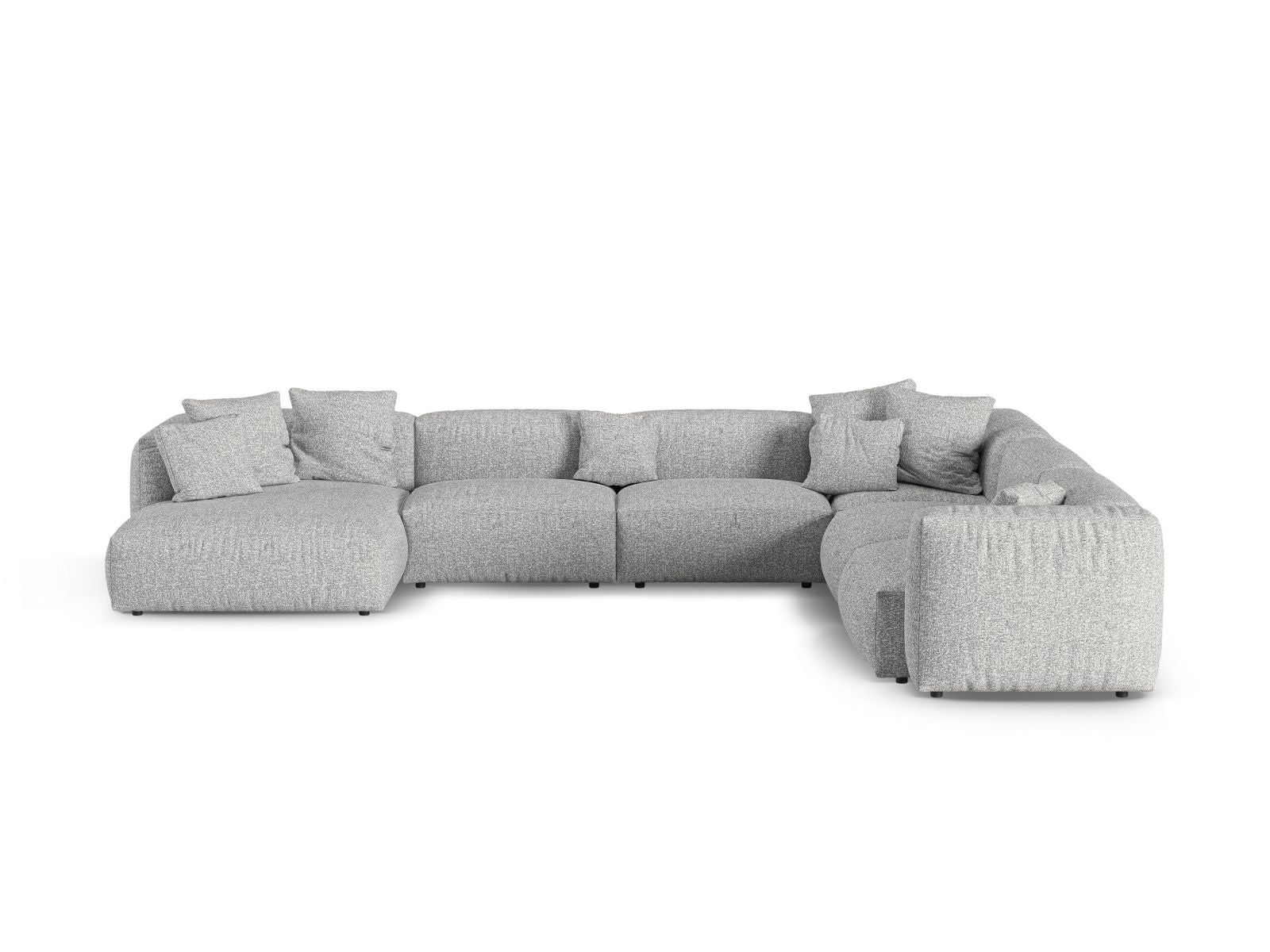 6-Sitzer XL Modular Ecksofa rechts Martina in Silver-Monet präsentiert im Onlineshop von KAQTU Design AG. Ecksofa rechts ist von Micadoni