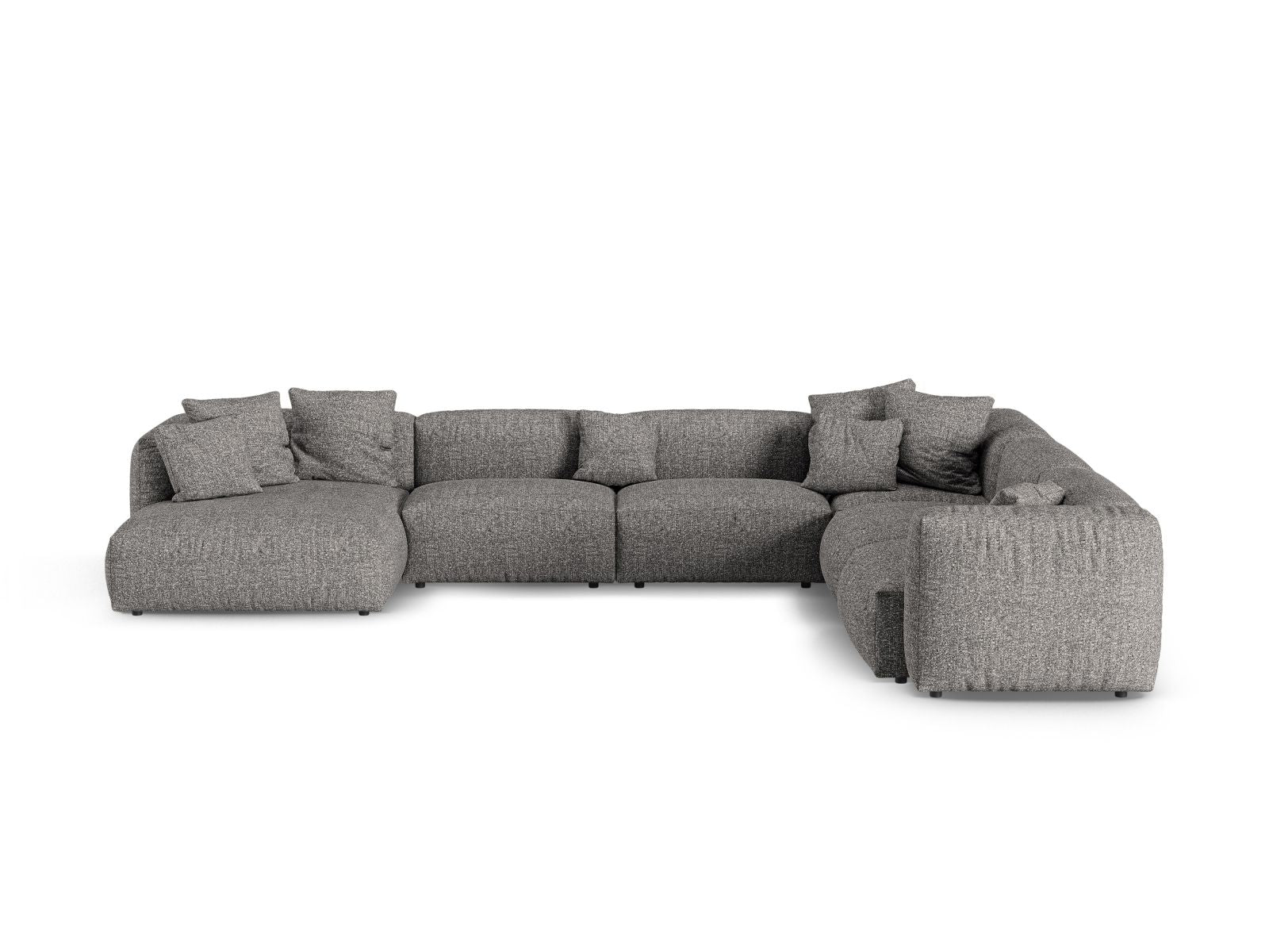 6-Sitzer XL Modular Ecksofa rechts Martina in Graphite-Monet präsentiert im Onlineshop von KAQTU Design AG. Ecksofa rechts ist von Micadoni