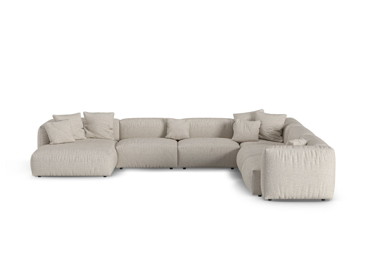 6-Sitzer XL Modular Ecksofa rechts Martina in Beige-Monet präsentiert im Onlineshop von KAQTU Design AG. Ecksofa rechts ist von Micadoni