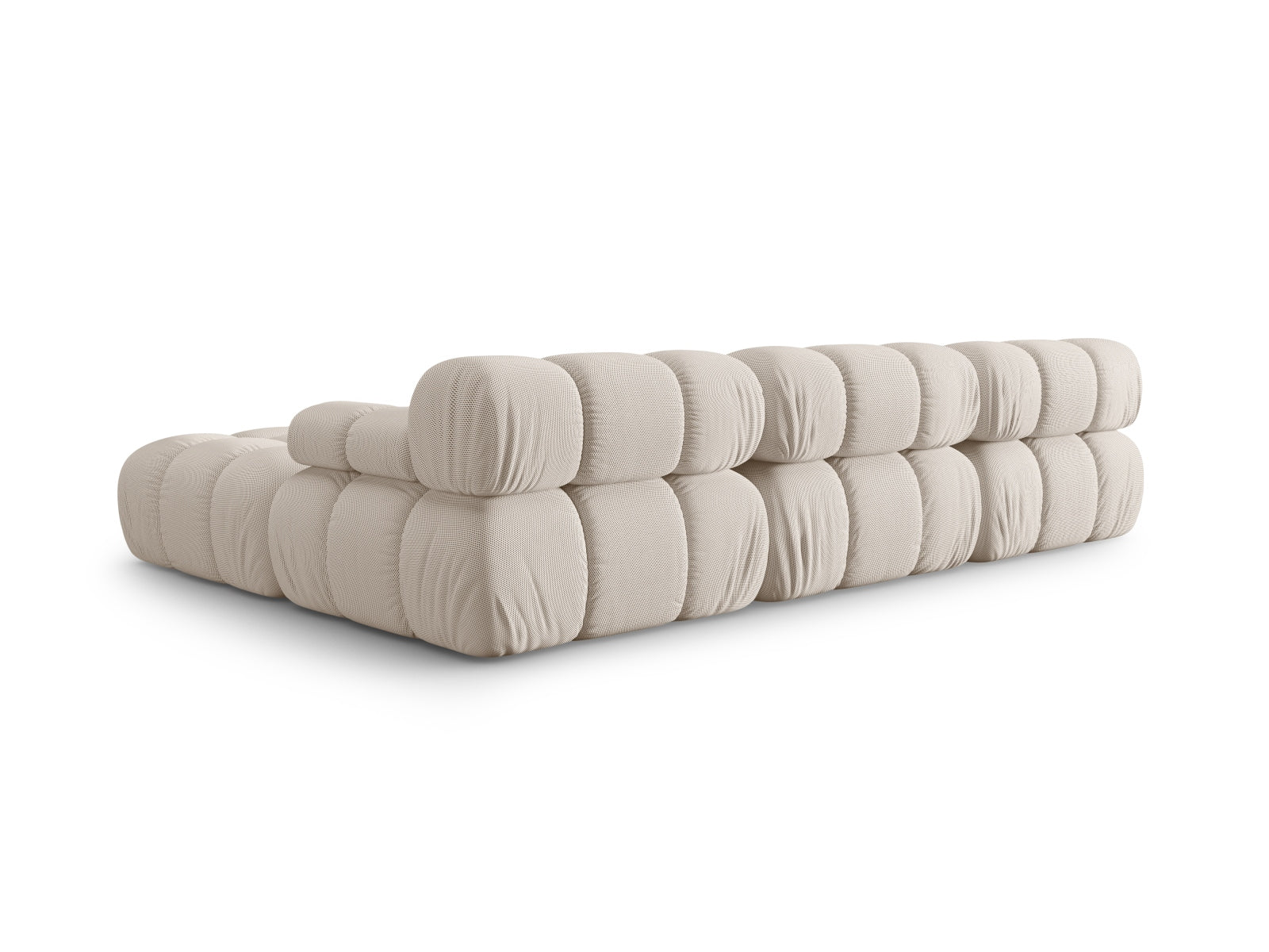 Elegantes Bellis L-Sofa für 4 Personen in hellem Beige, 188 cm, rechtsseitig, perfekt für moderne und gemütliche Wohnambiente.