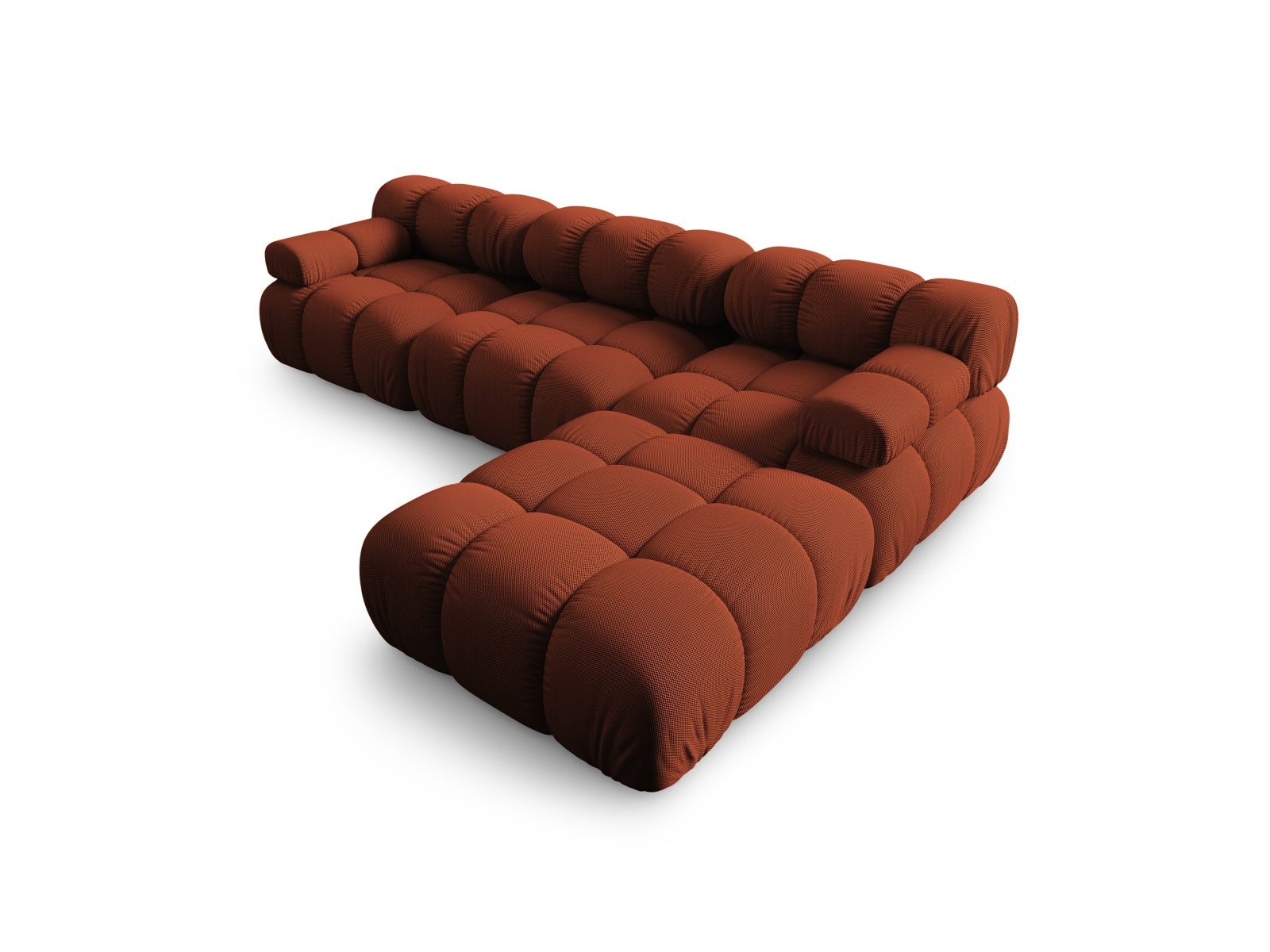 Modernes Bellis L-Sofa in Brick-Sonic, 4-Sitzer, 188 cm, rechtsseitig, perfekt für gemütliche und stilvolle Wohnambiente.