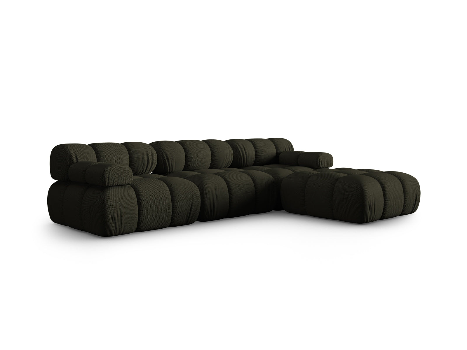Elegantes Bellis Modulares Sofa in Amazon Green-Sonic, 4-Sitzer, 188cm, rechtsseitig, stilvoll und modern von Micadoni.