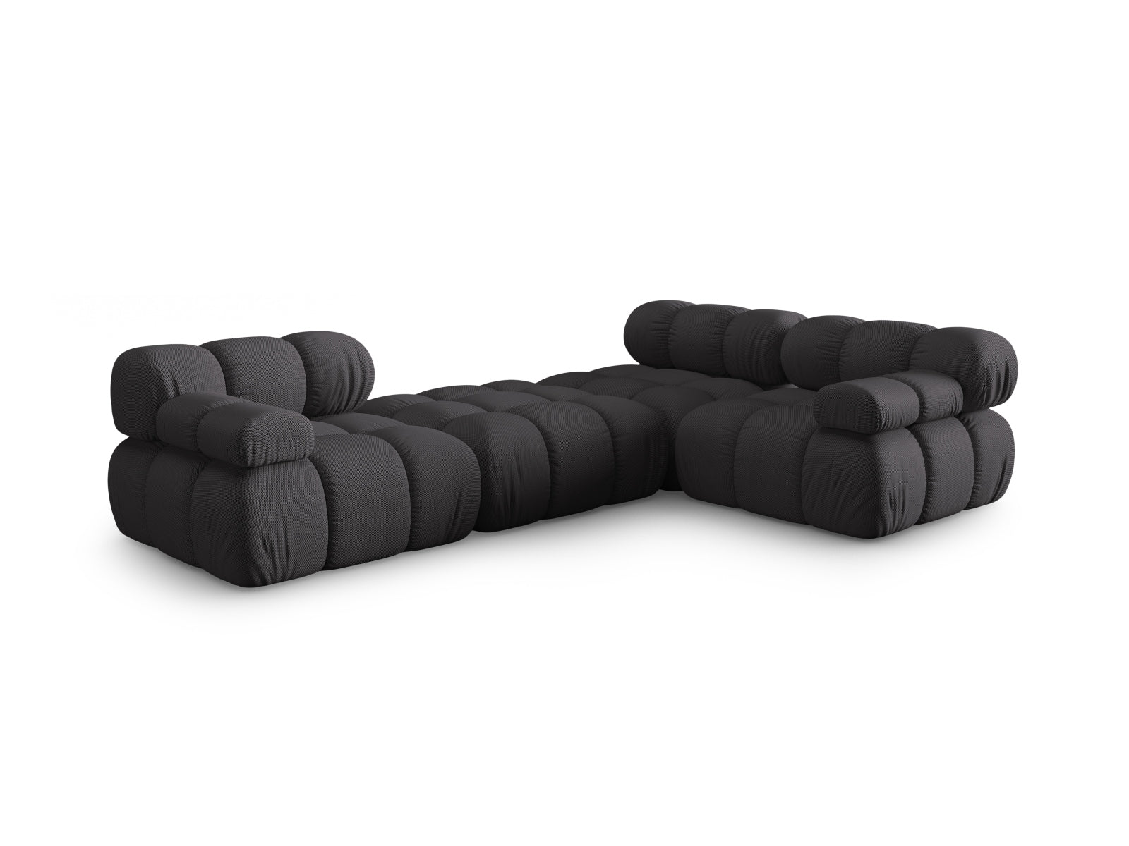 Stylisches Bellis L-Sofa für 4 Personen, 188 cm, in Espresso-Sonic, mit rechter Armlehne, ideal für zeitgemäße Wohnräume.