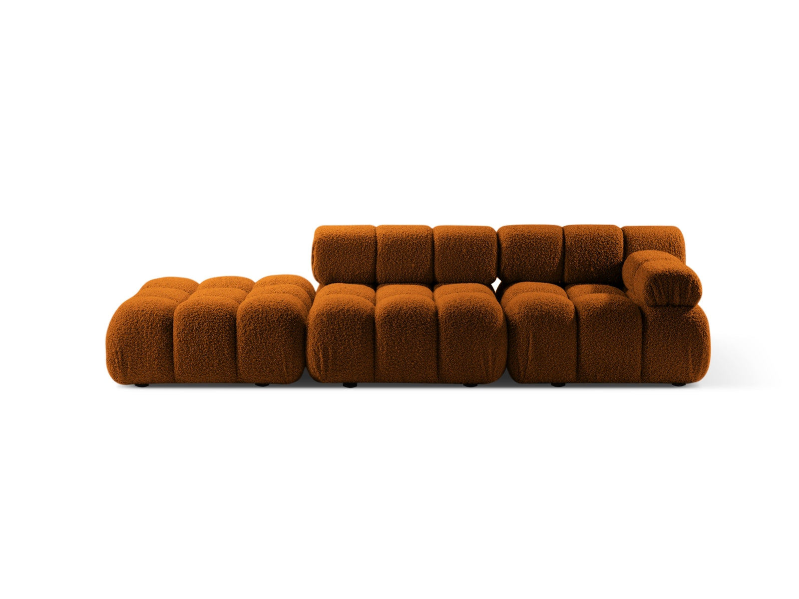 Bellis Boucle modulares Sofa links 4 Sitzer 94cm in Brick-Rolf präsentiert im Onlineshop von KAQTU Design AG. L-Sofa links ist von Micadoni