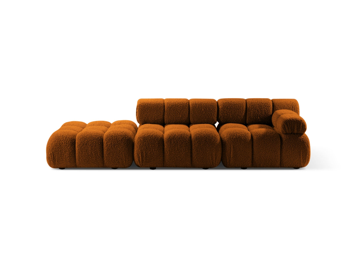 Bellis Boucle modulares Sofa links 4 Sitzer 94cm in Brick-Rolf präsentiert im Onlineshop von KAQTU Design AG. L-Sofa links ist von Micadoni