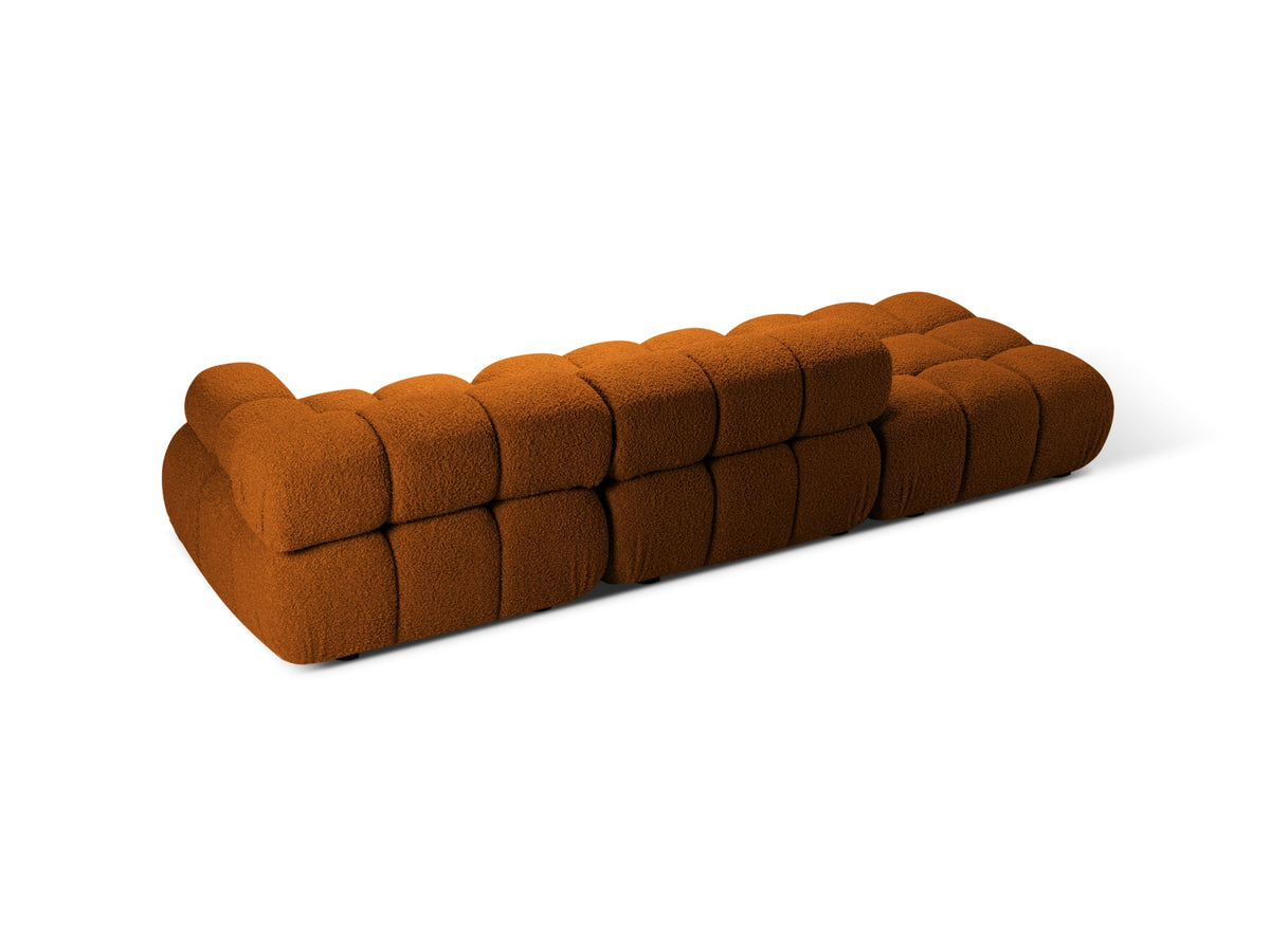 Bellis Boucle modulares Sofa links 4 Sitzer 94cm in Brick-Rolf präsentiert im Onlineshop von KAQTU Design AG. L-Sofa links ist von Micadoni